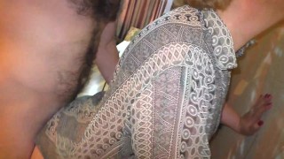 New Year’s anal sex mom and stepson