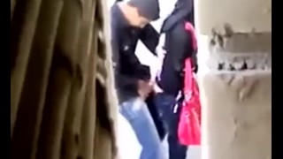 Persian Slut Butt Fucked outdoors, hidden recording.