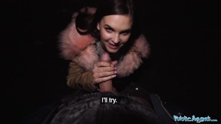 Public Agent 20 Year Old college babe with a beautiful pair of boobs