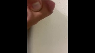 Put water in foreskin and stretching