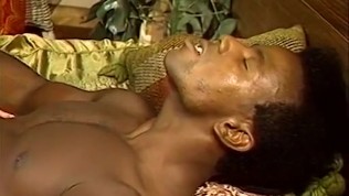 Retro busty fem worships ebony guy