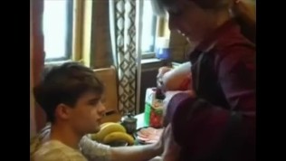 Russian Mom and Step-Son Blowjob and Passional
