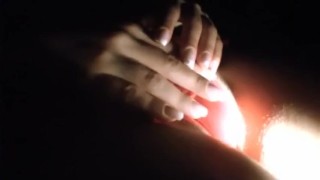 Sexy Sleepy Feet Lesbian in the Dark Room