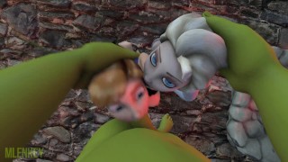 (SFM) SHREK FUCK ELSA AND ANNA FROM FROZEN PART 1