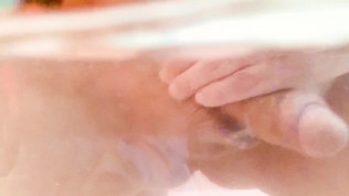 SHAVING HARD DICK – UNDERWATER – MASTURBATING HUGE COCK – 4K