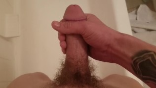 Shower masterbating male