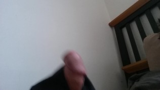 Silk stockings on my cock