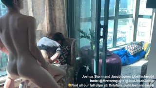 Skater Boy Twink Sits on Older Jock’s Cock and gets Cum Fucked Out of Him, Verbal, Step, Big Dick