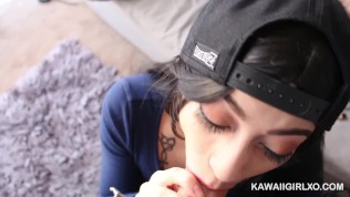 Suck My Dick or I’m Telling – Step Sister Caught Smoking