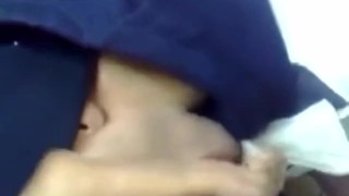 Sucking Fat Cock College Library Toilet/Xuclar la polla de greix College Li