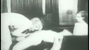 Threesome fucking vintage fun
