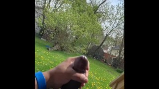 Very nice day outside to bust a nut