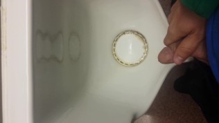 young college boy pissing