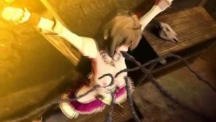 3D Monster Fucking a Chained Teen!