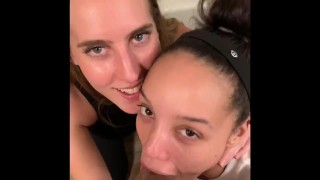 Bathroom threesome with Cadence Lux and Ricky Johnson