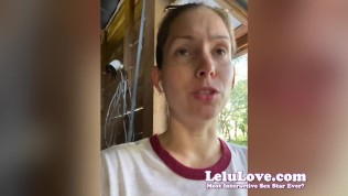 Behind the scenes PORN VLOG of lactation and finger fucking and a big facial cumshot and JOI and Orgasms and more – Lelu Love