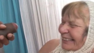 Big Black Cock Creampies Grandma with Huge Tits