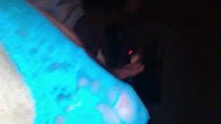 Cumshot threw lace panties