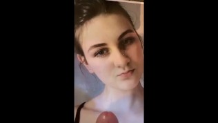 Cute girl gets a massive cumtribute