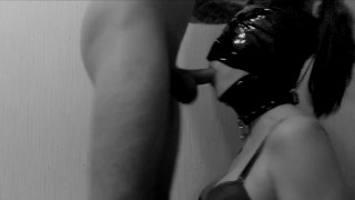 Жестко трахнул в рот и кончил на лицо. Жесткий минет