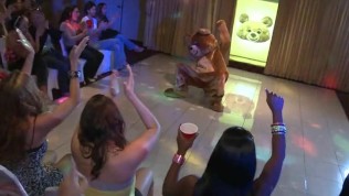 DANCINGBEAR – Group Of Big Dick Male Strippers Shovin’ Sausage In They Face