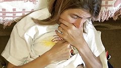 Drunk skinny wife with hairy pussy creampied