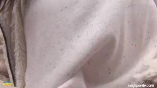 野外で女の子にかけてみた