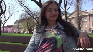 GERMAN SCOUT – KLEINE NUTTE SHRIMA MALATI HART BEI FAKE CASTING GEFICKT