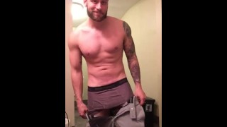 Guy getting undressed