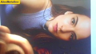 Hot cum tribute for just beautiful girl