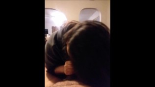 Hot Mexican-American Babe SUCKS My Black Dick