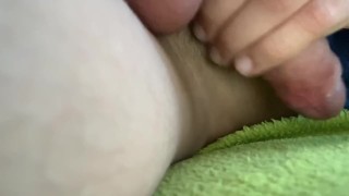 Huge eggs masturbate at home