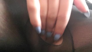 I Ripped My Pantyhose and Rubbed My Pussy At My Desk