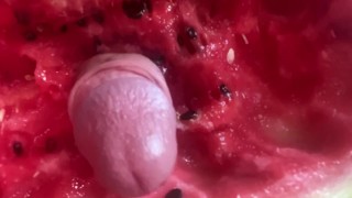 In watermelon dick fucking