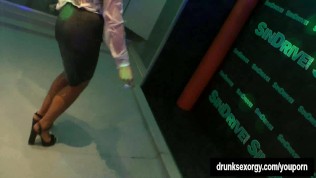 Lesbians eating cunts at construction company party