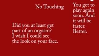 Masturbation instructions for sluts