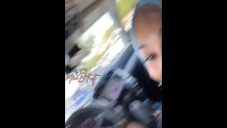 MissBNasty soaks her dashboard