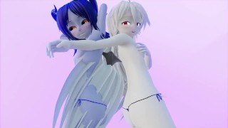 [MMD] Ghost Dance 5 girls edited by モン娘の話するかも？