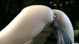 Pirate Cutlass Cait Rides Cthulhu : Bad Dragon Large Tako (6 MINUTE TEASER)