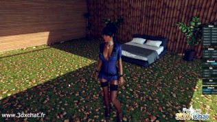 Policière qui baise et avale dans 3dxchat