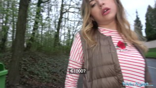 Public Agent Russian hotty loves daylight outdoor sex