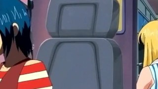 Rough hentai fuck with redhead from behind