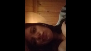 Sexy Ginger smoke spit ashtray pov