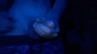 Sexy lean man strokes his nice 8 inch cock until it throbs and explodes