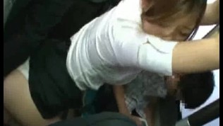 Shy Teengirl groped by Stranger on a bus