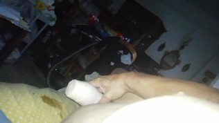 slave fucks fake vagina . orgasm control endurance training.mp4