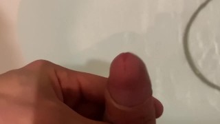 Small uncircumcised cock masturbate