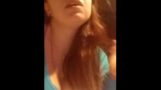 Smoking and balloon fetish teaser with sexy redhead milf