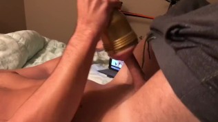 teen masturbating with FleshLight