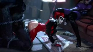 The Bat Fucking The Clown Queen Harley